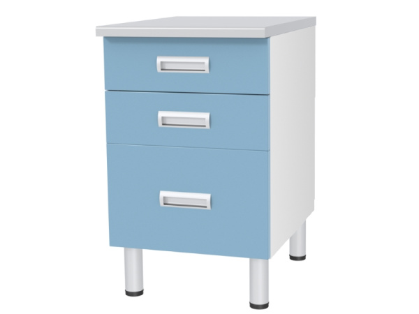 Стол лабораторный с 3 выдвижными ящиками СЛ-01-МСК-104