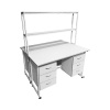 Стол лабораторный островной Сло 22.017 с надстройкой