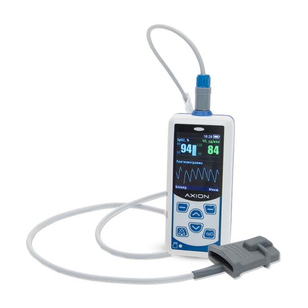 Пульсоксиметр ПП-01 Аксион (взрослый датчик)