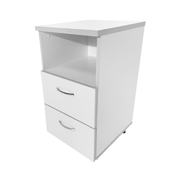 Тумба медицинская MD TМ 13.14 на колесах (ниша, два ящика)