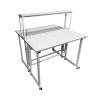 Стол лабораторный островной Сло 22.007 с надстройкой