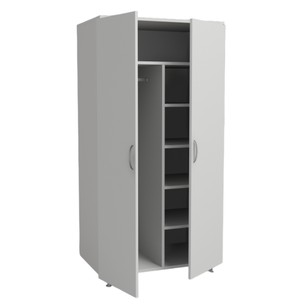 Шкаф для одежды двухстворчатый ШО 2/03 на опорах