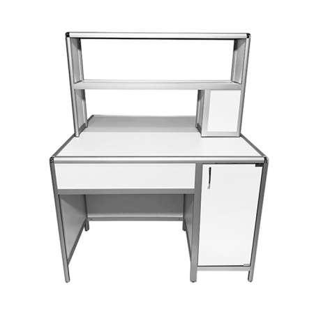 Стол лабораторный островной MED 11.001al с надстройкой