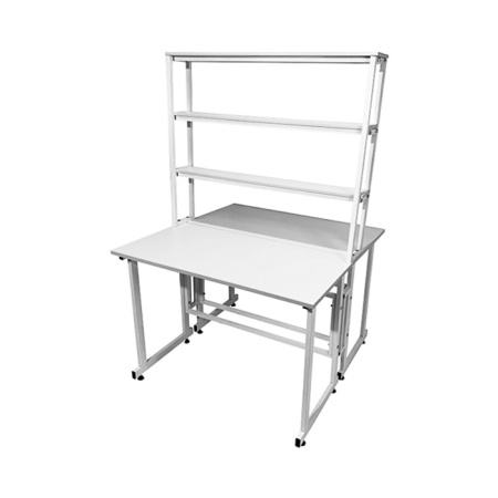 Стол лабораторный островной Сло 22.019 с надстройкой