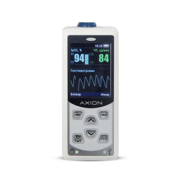 Пульсоксиметр ПП-01 Аксион (взрослый датчик)