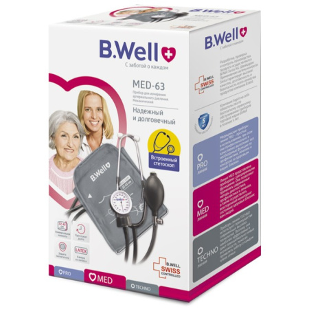 Тонометр механический B.WELL MED-63